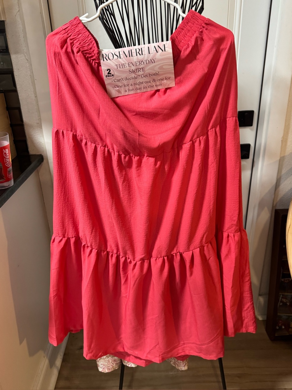 Women’s Coral Tiered Skirt